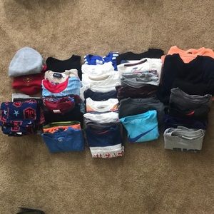 38 PIECE *** BOYS HAUL SIZE 6-8 ADIDAS,NIKE,ETC